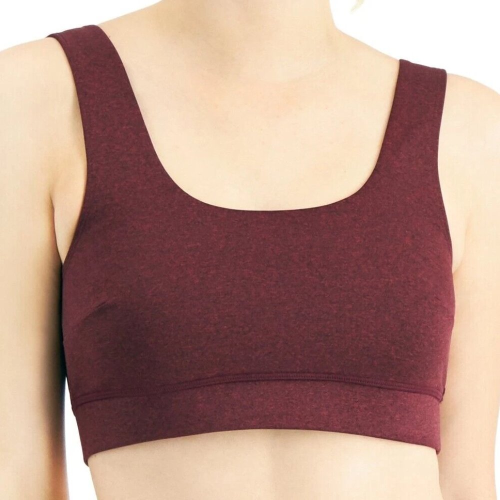 Jenni Women's Square-Neck Bralette, Wine Dark Red, Small